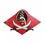 PIRATE PLAQUE HANG WALL DECOR SKULL SWORDS JOLLY ROGER