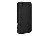 LUXA2 Carbon Leather Case iPhone schwarz fuer Apple iPhone4