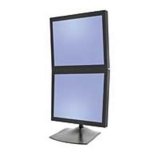 Ergotron DS100 Tischstandfuß für zwei Monitore vertikal-Schwarz-Schwarz