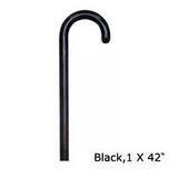 Hard Wooden 1 X 42 Inches Canes, Black Color - 1 / Box