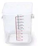 Rubbermaid-Clear Square Carb Space Saving Containers; 115/16 X 101/2 (6318CL) Category: Food Storage Containers and Lids