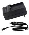 Samsung Optio Z10 DiMAGE X60 X50 Digimax L77 VPC-A5 Battery Charger Kit fits NP-700/D-LI72/SLB-0637/DB-L30 (Home/Wall/Travel Charger & Car Charger)-US