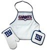 New York Giants Grilling BBQ 3 Piece Utensil Set and 3 Piece BBQ Apron Set