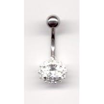 Classique Navel Bar in Crystal by 