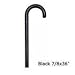 Hard Wooden 7/8x36 Inches Canes, Black Color - 1 / Box