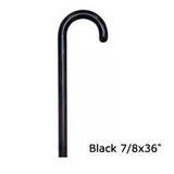 HealthPersonalCare: Hard Wooden 7/8x36 Inches Canes, Black Color   1 / Box
