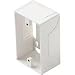 Steren White Single Gang Surface Mount Junction Box