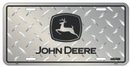 John Deere License Plate (Diamond Plate Black)