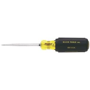 Klein Tool 650 Cushion-Grip Scratch Awl with 3-1 2 Inch Shank by 