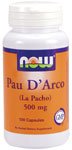 Pau D' Arco by NOW Foods - Herbs (500 mg - 250 Capsules)