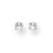 Brand new 14k 3mm Synthetic Aquamarine Birthstone Childrens Earrings on sales