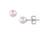 Akoya Cultured Pearl Stud Earrings : 14K White Gold â? 5 MM