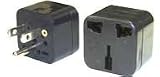 Power Bright PB26 Plug Adapter American Flat Pin Grounded Input: UK / Australian