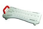 `Portable Shower Bench - Econ. White * One-piece shower bench adds convenience comfort and safety t