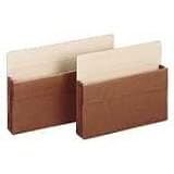 Accordion File Pocket, Legal-Size, 1-3/4' Expansion,Redrope