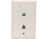 Ivory Cavity Keystone Wall Plate - 2 port