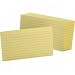 Ruled Index Cards, 3 x 5, Canary (ESS7321CAN) Category: Index Cards
