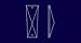 Coffin Stone 30% Lead Crystal 50 mm - 2" inch #604-50 Set of 10pc