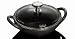 Enameled Cast Iron Baby Wok, 1/2 qt, 6-1/2 in Diameter, Graphite Gray