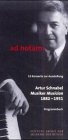 Artur Schnabel. Musiker Musician. 1882-1951, Programmbuch