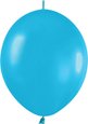 12 Link-o-Loons Delux Turquoise Blue (Pack 25) Balloons