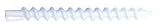 Hair Art Petites tiges blanches à spirale (sens des aiguilles d'une montre) - Diamètre 7,62 mm Longueur 152,4 mm (Lot de 12)