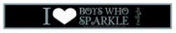 Twilight I Heart Boys Who Sparkle Slap Bracelet Style D