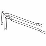 <b>HONA425 Hangrail, For 500/ 530 Series, 4/PK, Black</b>