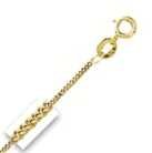 14k Yellow Gold 18 Inch X 1.0 mm Gourmette Chain Necklace - O Ring Clasp