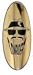 Bicycle Headbadge - Lowrider Face Gold