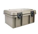 100 Series Food Pan Carrier, Top Loading, One-Piece Poly Shell, Foam Insul., Holds (1) Full Size Or