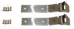 Rugged Ridge Stainless Steel Trim Accessories Gas Tank Covers, Lighting Accessories, & Misc. Jeep Wrangler 1987 to 1995 (YJ) Tailgate Hinges- Pair
