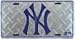 New York Yankees License Plate (Diamond Plate)