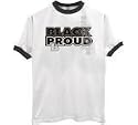 Black Proud Adult Ringer T-Shirt