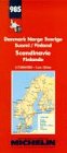 Michelin Main Road Map: Danmark Norge Sverige, Suomi/Finland, Scandinavie, Finlande/No. 985 (Michelin Maps) (French Edition)