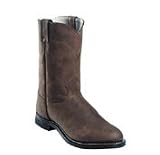 Justin Men's Cow Roper Boots - Brown