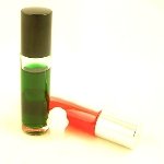 Glass Bottles Clear With Roll On Ball 12ml. Black Cap