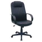 Furniture At Work(R) Hampton Leather Executive Chair, Black
