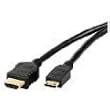 Mini HDMI Cable for CANON EOS 5D MARK II, EOS 7D, EOS 50D, EOS Rebel T1i & VIXIA: HF S10, HF S100, HF S11, HF100, HF11, HF20, HF21, HF200, HG10, HG20,