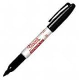 Sharpie Industrial Permanent Marker, Fine Tip, Black Ink, Dozen SAN13601
