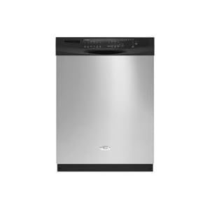 Whirlpool : GU2800XTVS 24in Full Console Dishwasher with 6 Automatic Cycles Stainless Steel by Whirlpool