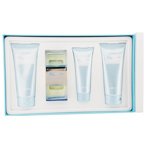Blue Eyes by Rampage for Women 4 Piece Set 3.0 oz Eau De Toilette EDT Spray + 0.2 oz Eau De Toilette EDT Spray + 6.8 oz Body Lotion + 6.8 oz Shower Gel