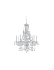 Home Improvement: Crystorama 1078WW Envogue 8 Light Hand Cut Glass Arm Chandelier in Wet White 1078WW - Crystorama