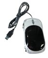 IMAGE OF CellularFactory: Car Shaped USB 2.0 Optical Mouse (White and Black) for Alienware computer