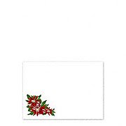 Poinsettia Flat Holiday Stationery