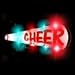 Flashing Cheer Horn L.E.D. Blinkie Pins, Buttons, Broaches And More.