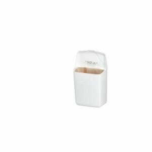 Hospeco Plastic Sanitary Napkin Receptacle, White (HOS250/201W) large image