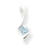 Sterling Silver Blue Topaz Pendant