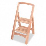 Click here to buy Cosco Rockford Two-Step Wood Step Stool 225-Pound Duty Rating, Natural #11-254NAT1 by Cosco.
