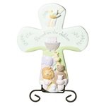 Noah's Ark Blessed Are the Children Cross with Stand - Free Gift Wrapping